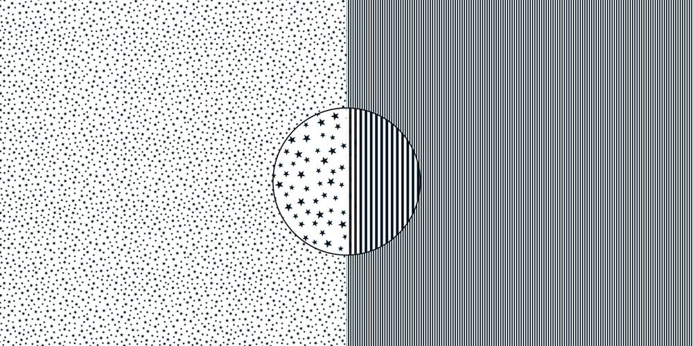 Dini Design 6x6 Papierset Sterne-Streifen