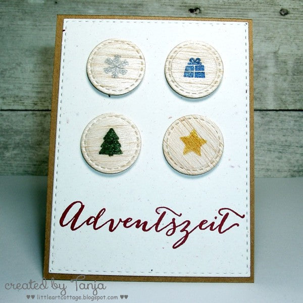 Karten-Kunst Clear Stamps KK-0023 - Runde Siegel