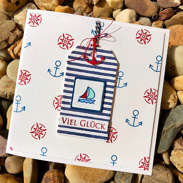 Karten-Kunst Clear Stamps KK-0166 - Mini Frames At the Sea - maritime Mini-Rahmen & Symbole