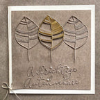 Karten-Kunst Stanzschablone kk-D116 - Elegant Script Aufrichtige Anteilnahme