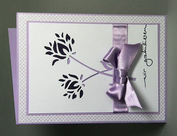Karten-Kunst Clear Stamp KK-SZ15 - Schriftzug Wir gratulieren