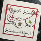 Karten-Kunst Clear Stamps KK-0030 - Große Worte „Weihnachtspost“