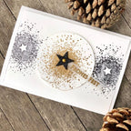 Karten-Kunst Clear Stamps KK-0169 - Splatters mit Stern