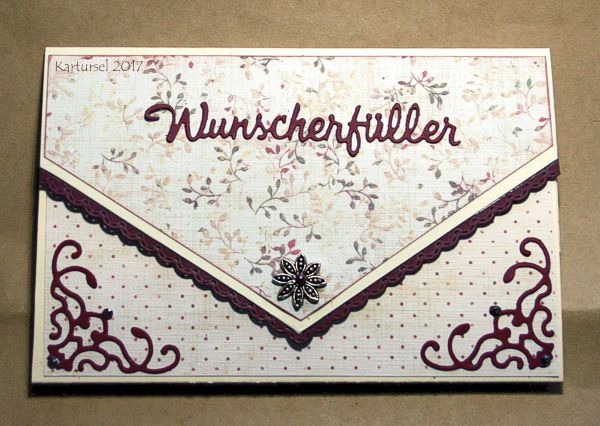 Karten-Kunst Stanzschablone kk-D055 - Kleine Texte Wunscherfüller