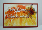Karten-Kunst Stanzschablone kk-D036 - Große Texte Herzlichen