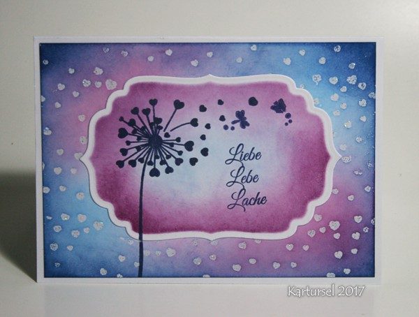 Karten-Kunst Clear Stamps KK-0056 - Herz-Pusteblume