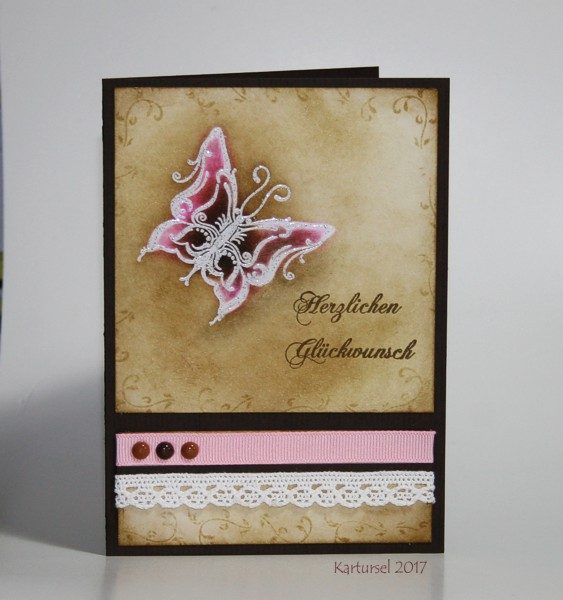 Karten-Kunst Clear Stamps KK-0080 - Schnörkel-Schmetterlinge
