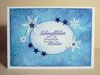 Karten-Kunst Clear Stamps zum Winter KK-0083 - Weise Worte Schneeflocken
