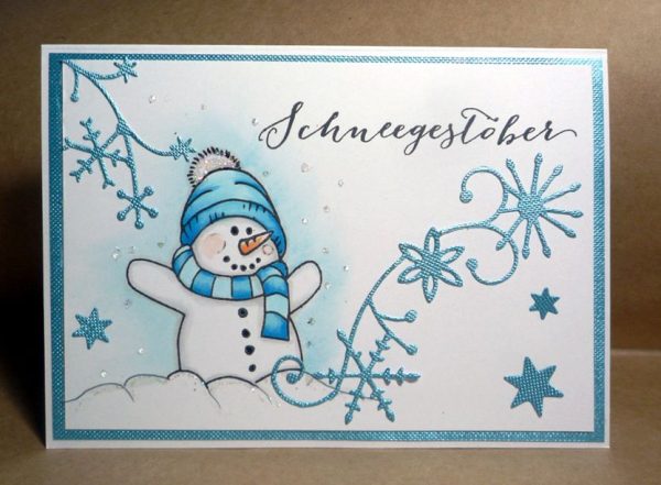 Karten-Kunst Clear Stamp Set - Viecher im Schnee