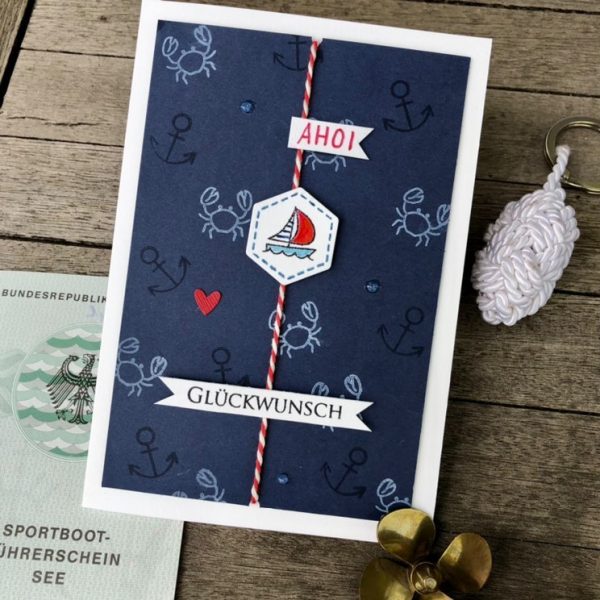 Karten-Kunst Clear Stamps KK-0166 - Mini Frames At the Sea - maritime Mini-Rahmen & Symbole
