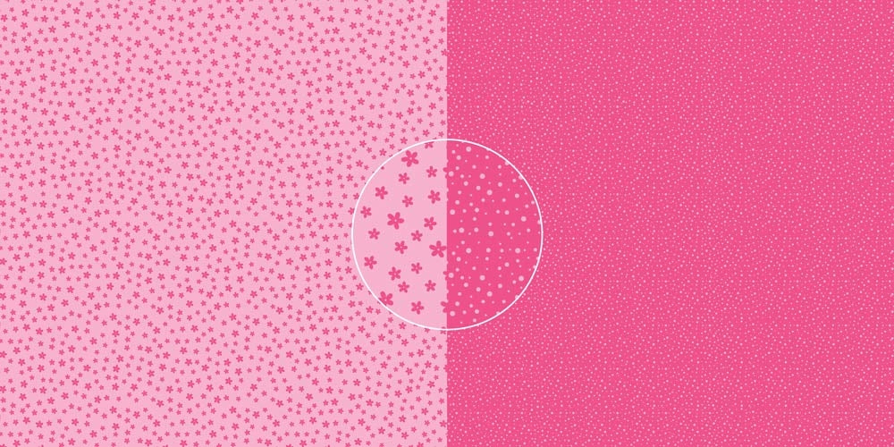 Dini Design 6x6 Papierset Blumen-Punkte
