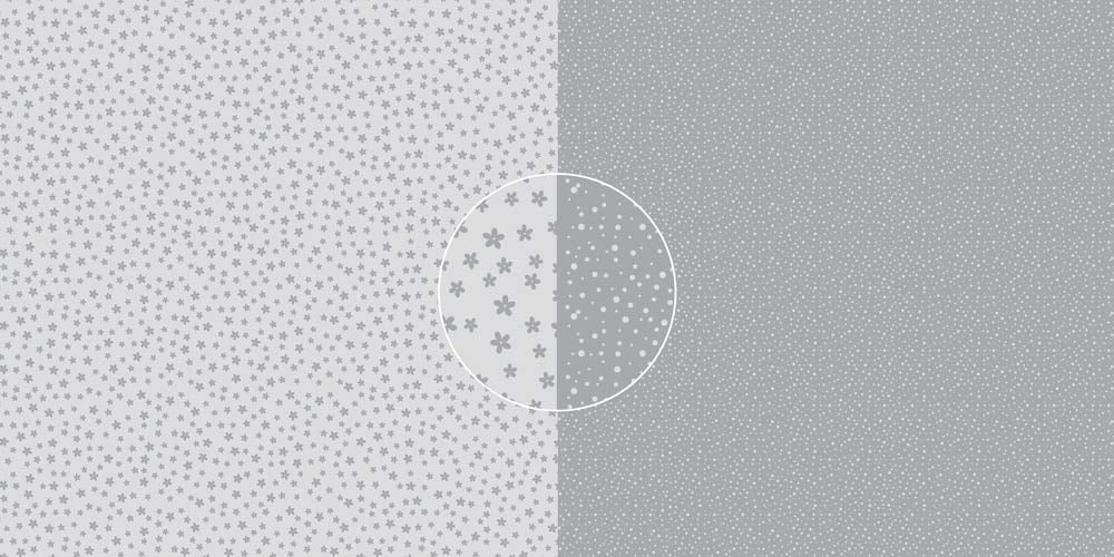 Dini Design 6x6 Papierset Blumen-Punkte