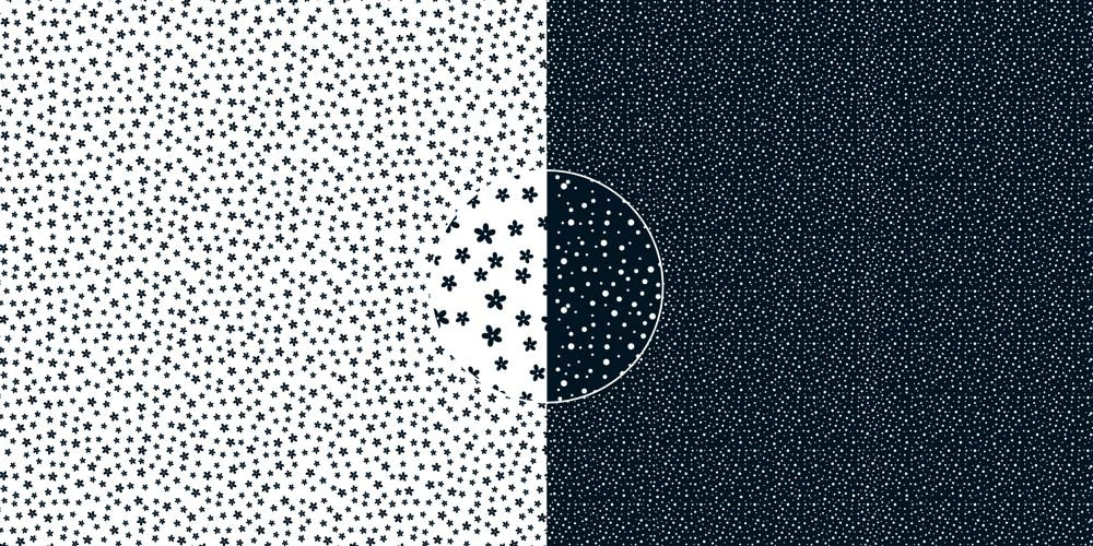 Dini Design 6x6 Papierset Blumen-Punkte