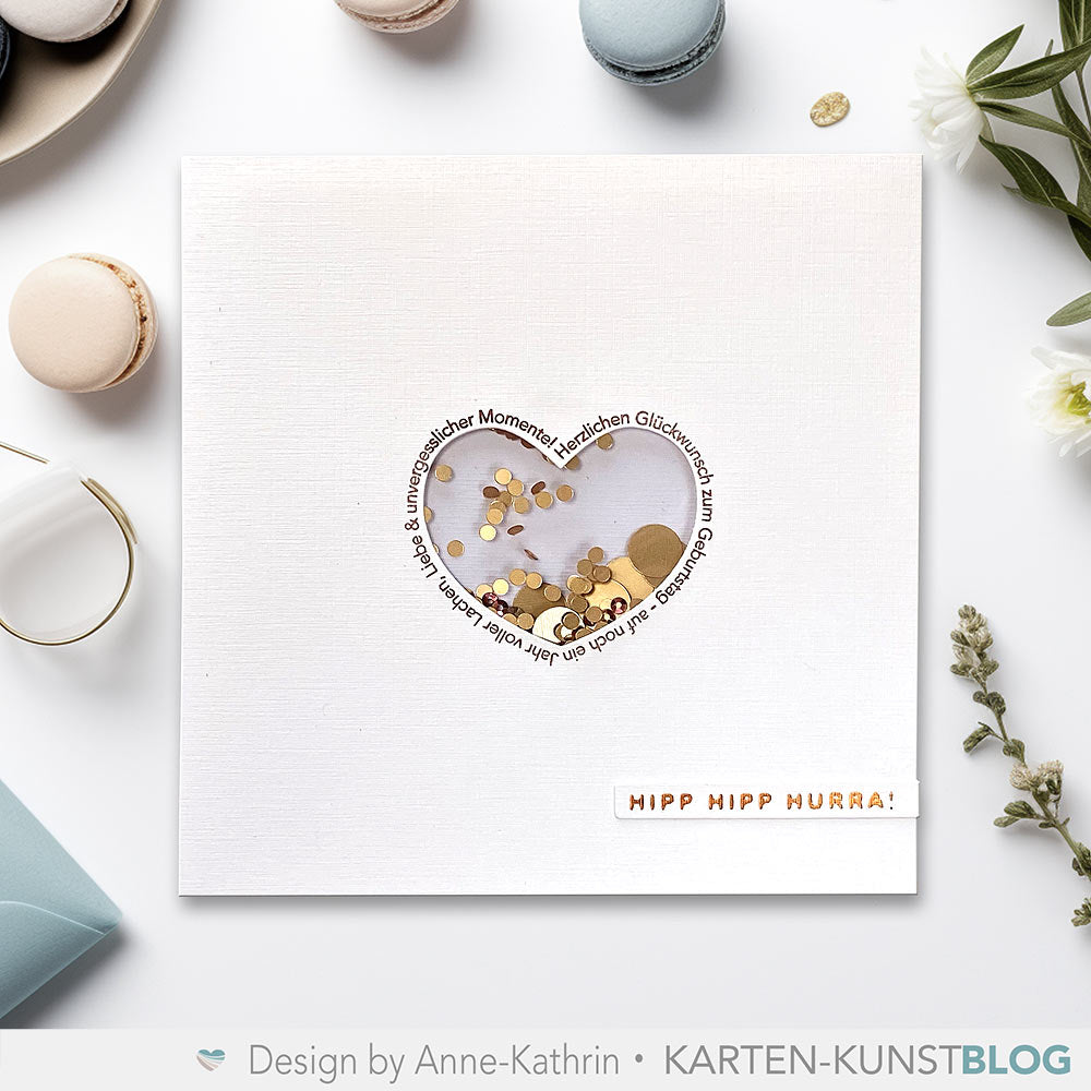Karten-Kunst Clear Stamps Groß KK-0260 - Von Herzen