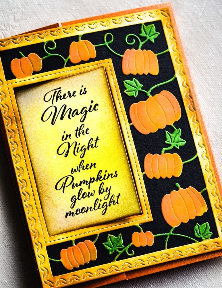 Poppy Stamps Stanzschablone - Pumpkin Patch Sidekick Frame and Stencil 