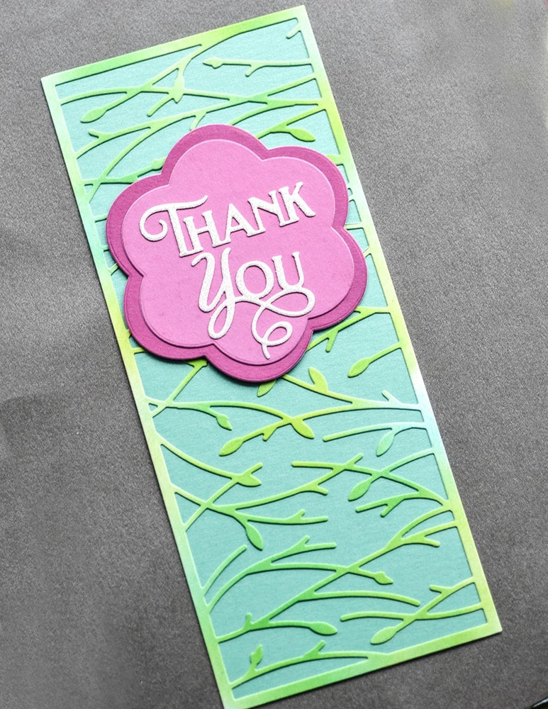 Poppy Stamps Stanzschablone - Leafy Vines Slim Plate