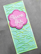 Poppy Stamps Stanzschablone - Thank you Poe Script