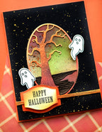 Poppy Stamps Stanzschablone - Twisted Tree Oval