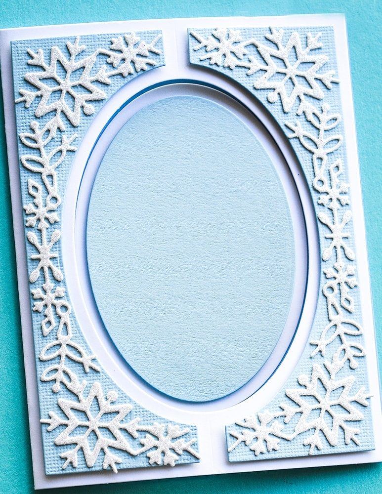 Poppy Stamps Stanzschablone - Oval Fold Frame