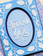 Poppy Stamps Stanzschablone - Thank you Poe Script