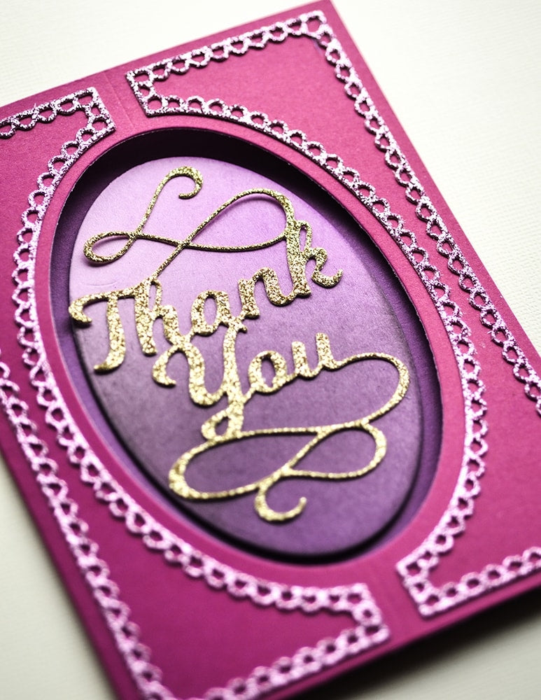 Poppy Stamps Stanzschablone - Oval Fold Frame
