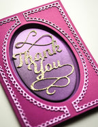 Poppy Stamps Stanzschablone - Oval Fold Frame