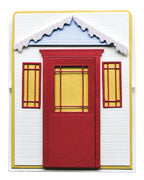 Poppy Stamps Stanzschablone - 2397 Winter Porch Pop Up Easel Set