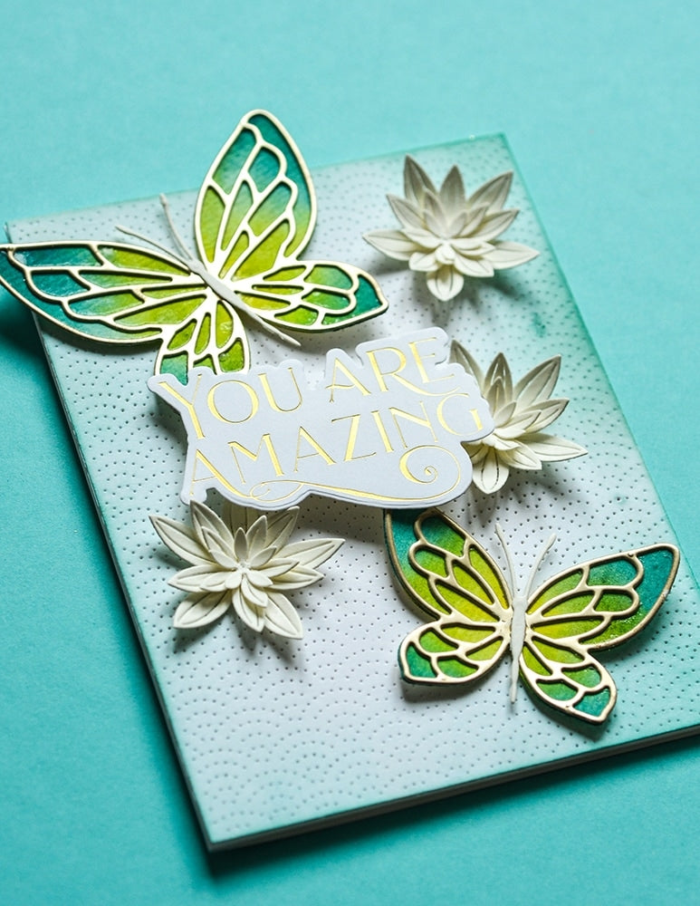 Poppy Stamps Stanzschablone - Pinpoint Half Ring Plate
