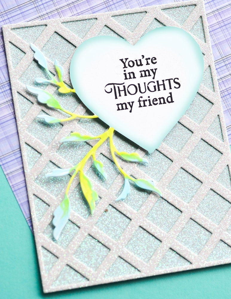 Poppy Stamps Stanzschablone - Leaf Flourish Heart