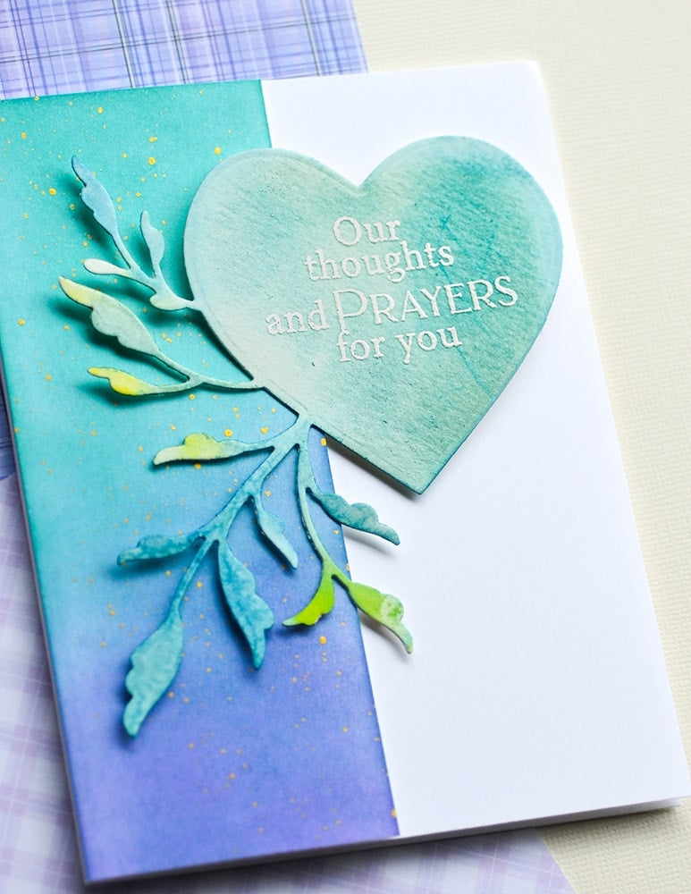 Poppy Stamps Stanzschablone - Leaf Flourish Heart