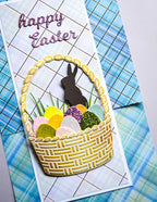 Poppy Stamps Stanzschablone - Woven Basket Pop Up Easel Set