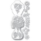 Poppy Stamps Stanzschablone - Floral Vase Pop Up Easel Set