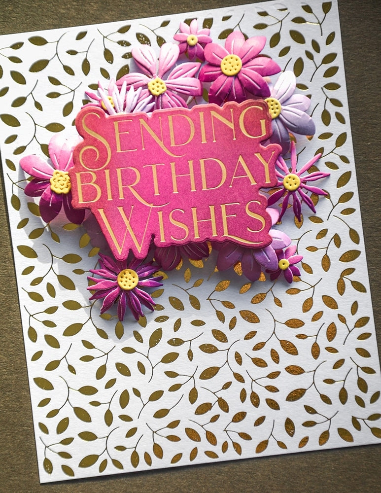 Poppy Stamps Stanzschablone - Little Posie Layered Flowers