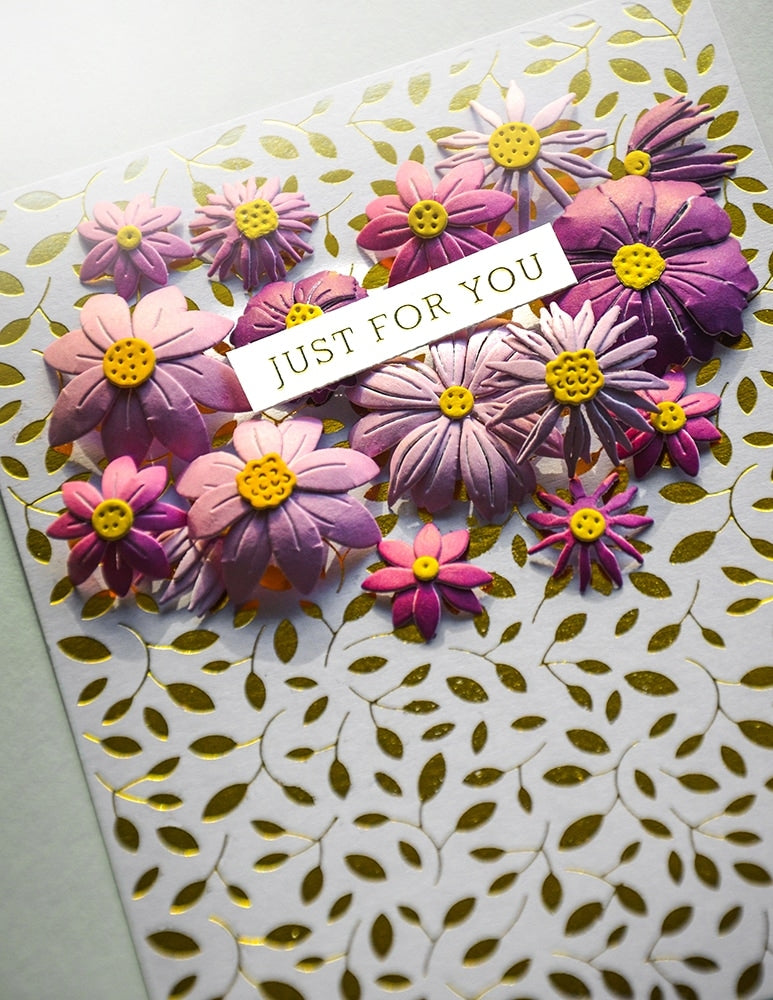 Poppy Stamps Stanzschablone - Lucky Layered Flowers