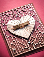 Poppy Stamps Stanzschablone - Vintage Scalloped Heart