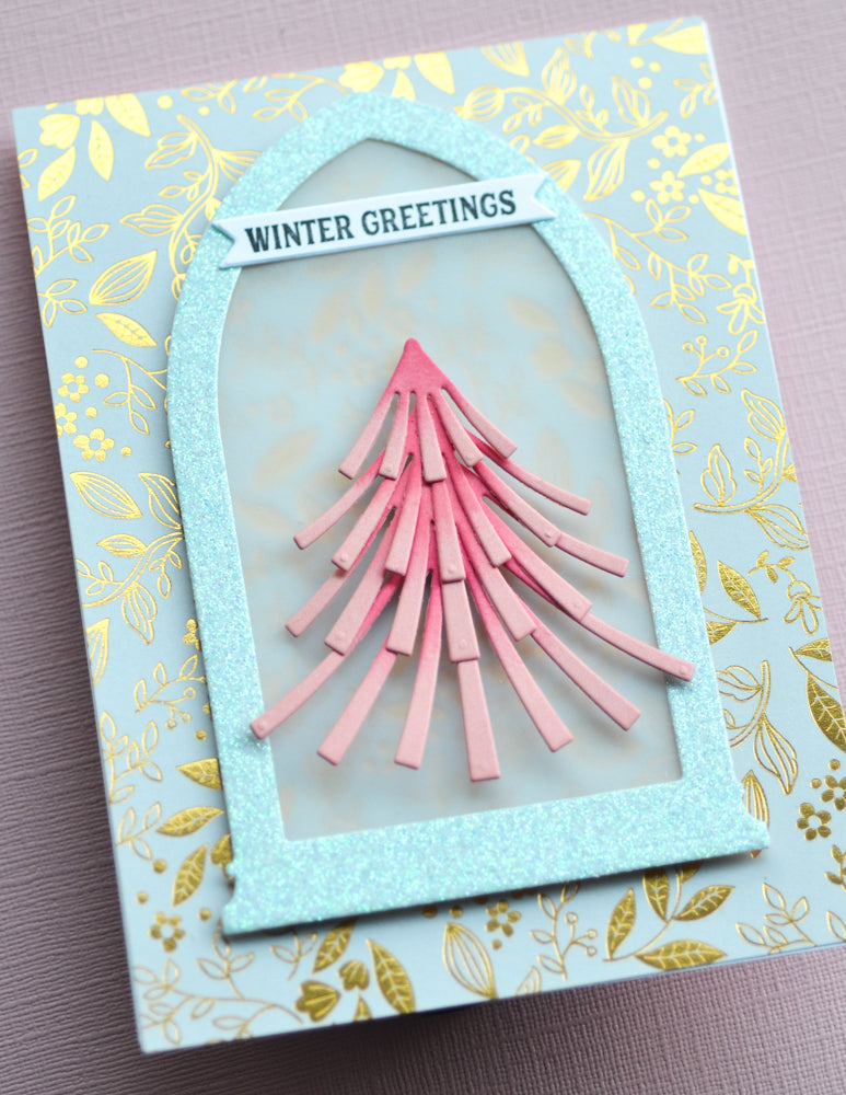 Poppy Stamps Stanzschablone - 2579 Wide Pine Needle Shoots