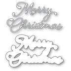 Poppy Stamps Stanzschablone - 2596 Merry Christmas Moonlight Script