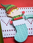 Poppy Stamps Stanzschablone - 2636 Nordic Stockings