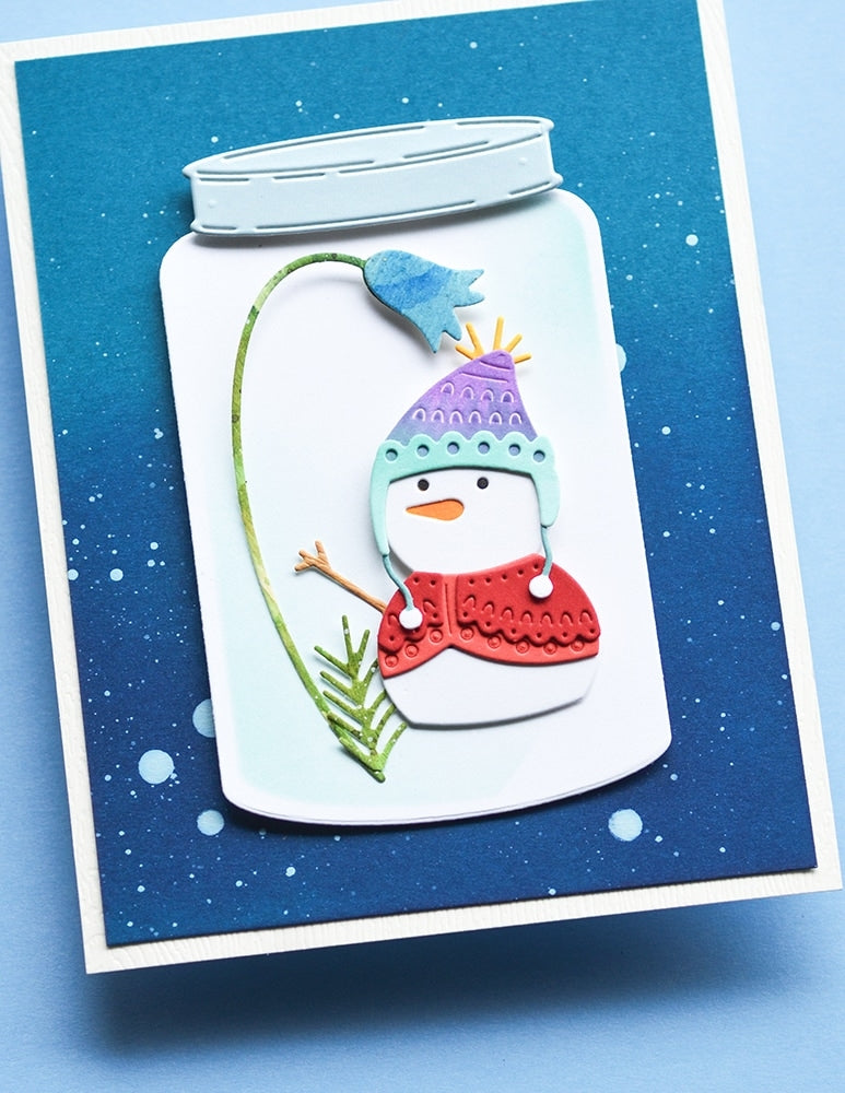 Poppy Stamps Stanzschablone - 2640 Nordic Happy Snowman