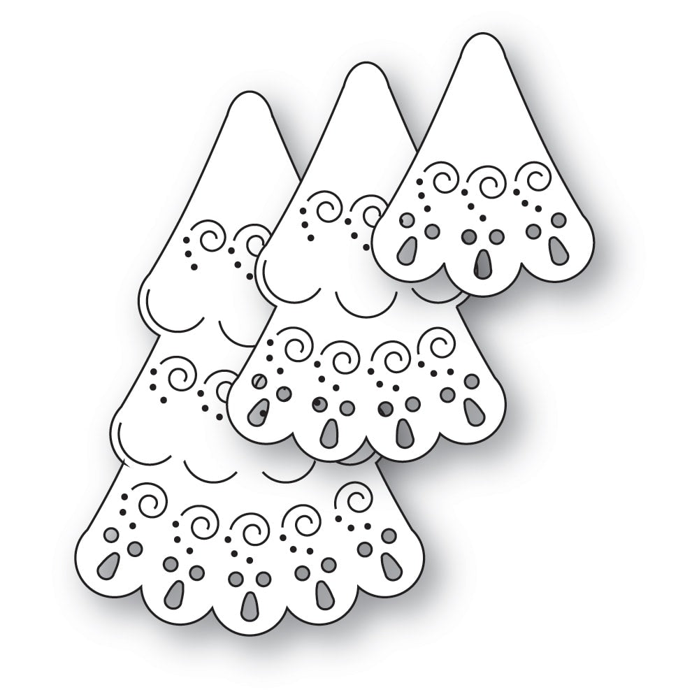 Poppy Stamps Stanzschablone - 2737 Nordic Swirl Tree