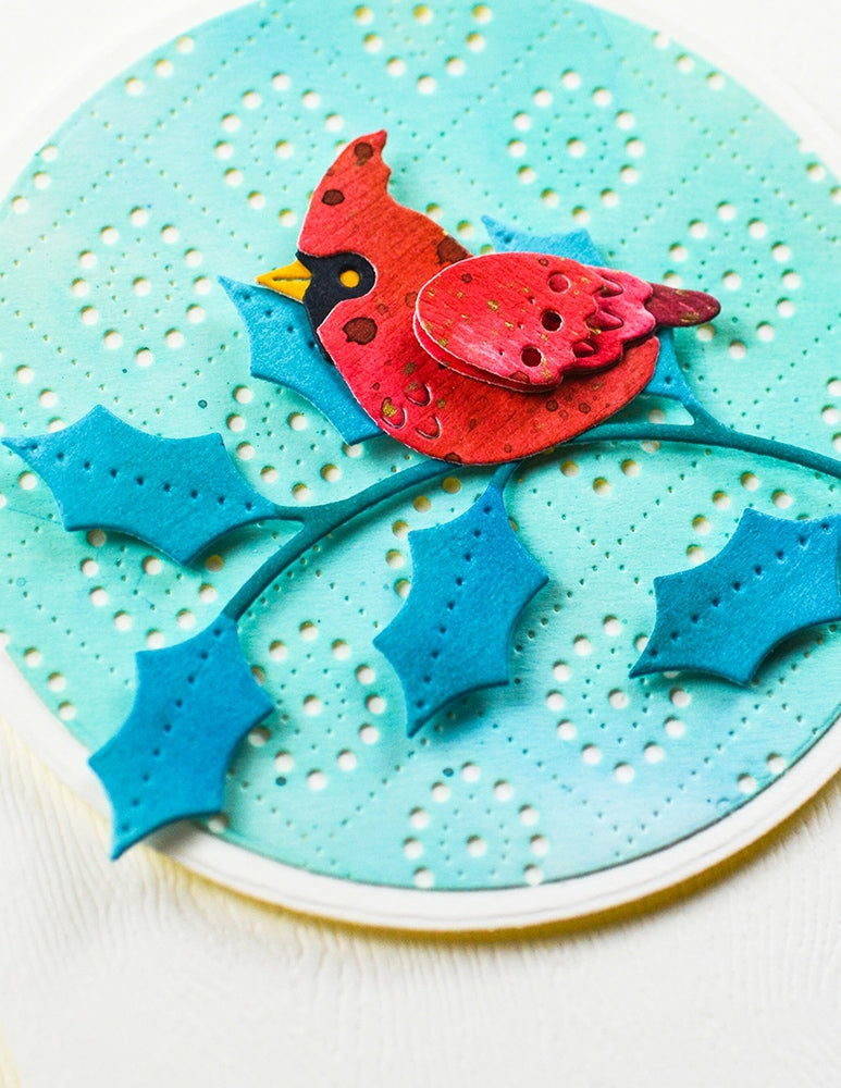 Poppy Stamps Stanzschablone - 2738 Nordic Perched Cardinal