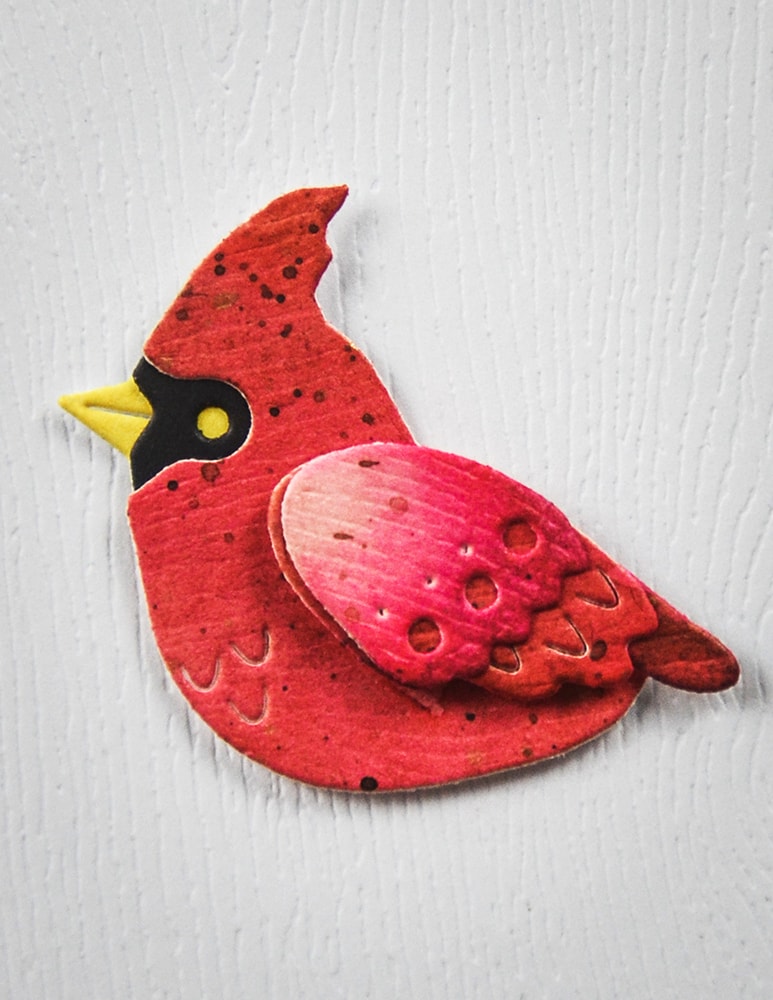 Poppy Stamps Stanzschablone - 2738 Nordic Perched Cardinal