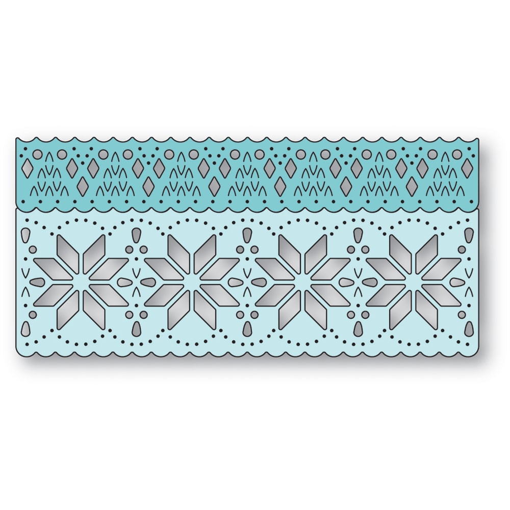 Poppy Stamps Stanzschablone - 2739 Nordic Snowflake Border Set