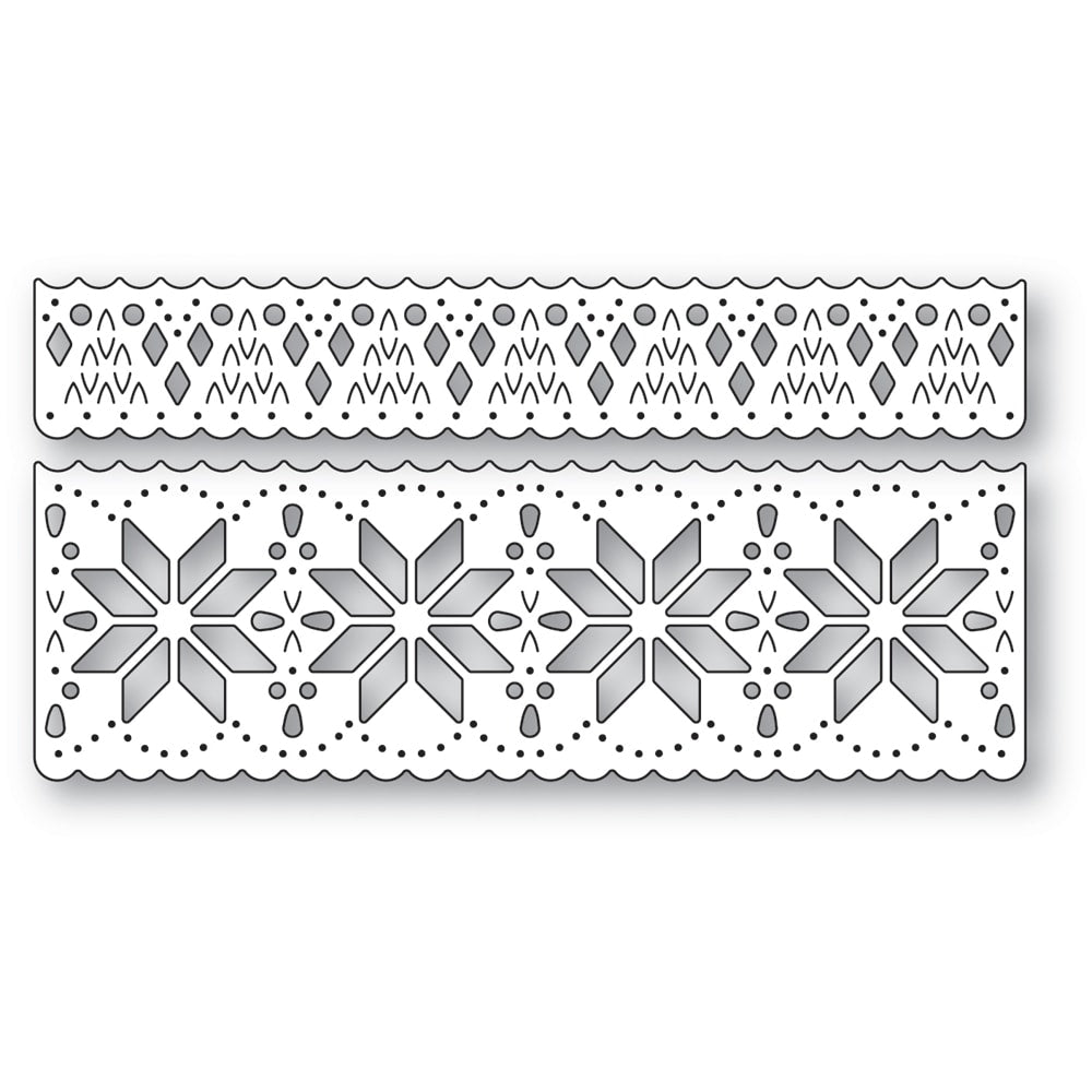 Poppy Stamps Stanzschablone - 2739 Nordic Snowflake Border Set