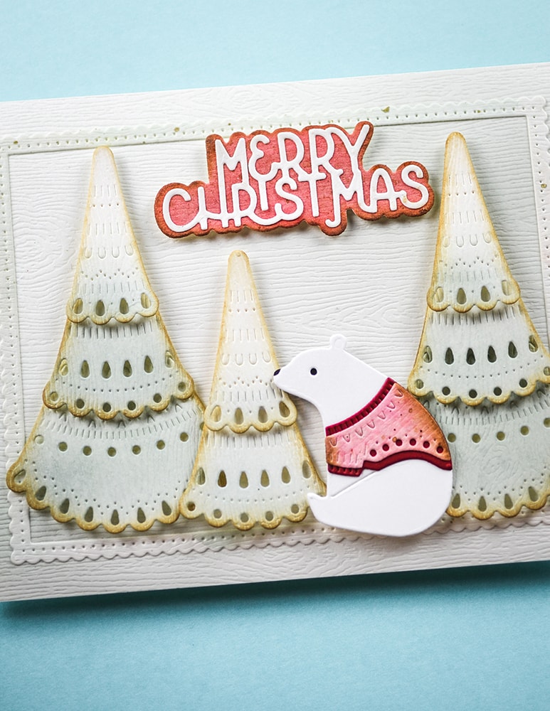 Poppy Stamps Stanzschablone - 2741 Merry Christmas Cheerful Script