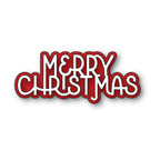 Poppy Stamps Stanzschablone - 2741 Merry Christmas Cheerful Script