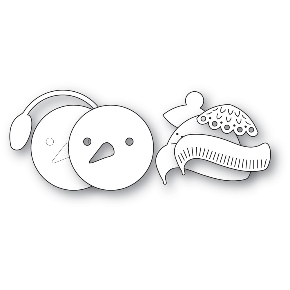 Poppy Stamps Stanzschablone - 2742 Nordic Chilly Snowman