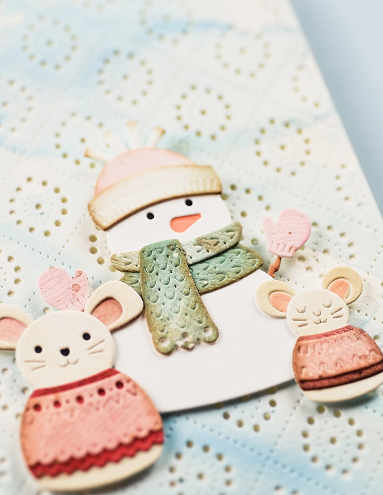 Poppy Stamps Stanzschablone - 2745 Nordic Bundled Snowman