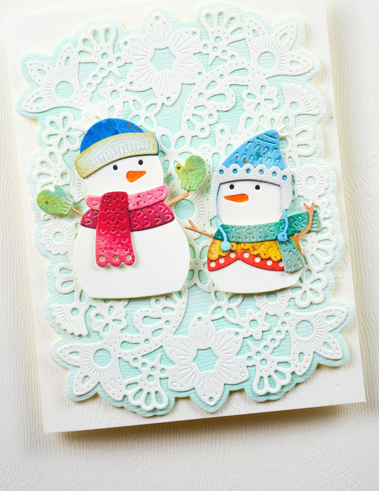 Poppy Stamps Stanzschablone - 2745 Nordic Bundled Snowman