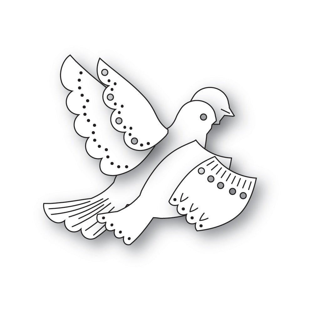 Poppy Stamps Stanzschablone - 2747 Nordic Serene Dove